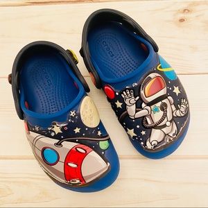 CROCS Toddler Light Up Space Explorer Shoes Sz 8